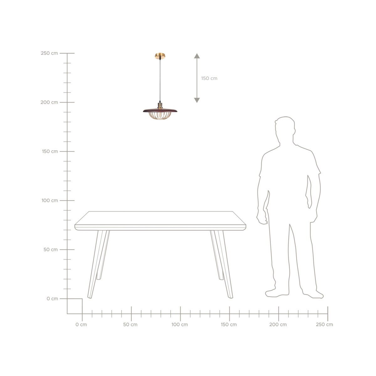 Lampa wisząca TORDILLO Metal Złoty
