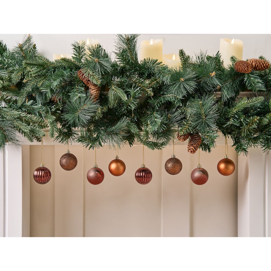 Zestaw 60 bombek ISOJARVI Brązowy