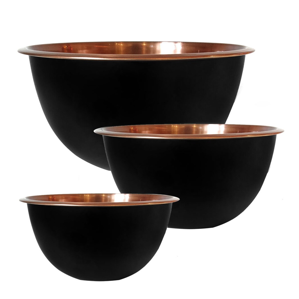 Zestaw 3 misek stalowych miski kuchenne KLAUSBERG