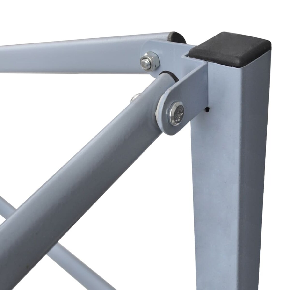 vidaXL Profesjonalny, składany namiot imprezowy, 2x2 m, stal, biały