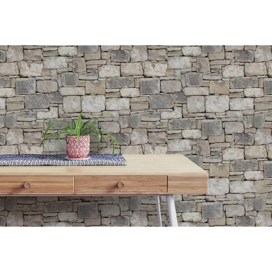 Tapeta Szary murek, 416x254cm