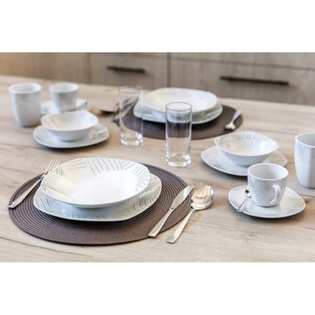 TALERZE DESEROWE NA CIASTO DESERY jedzenie mały 6x 20 cm KWADRATOWE