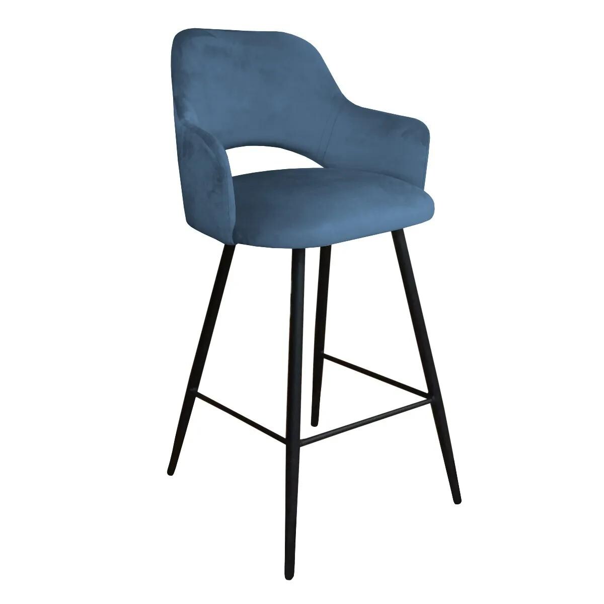 Hoker niski NAPO VELVET ciemno niebieski