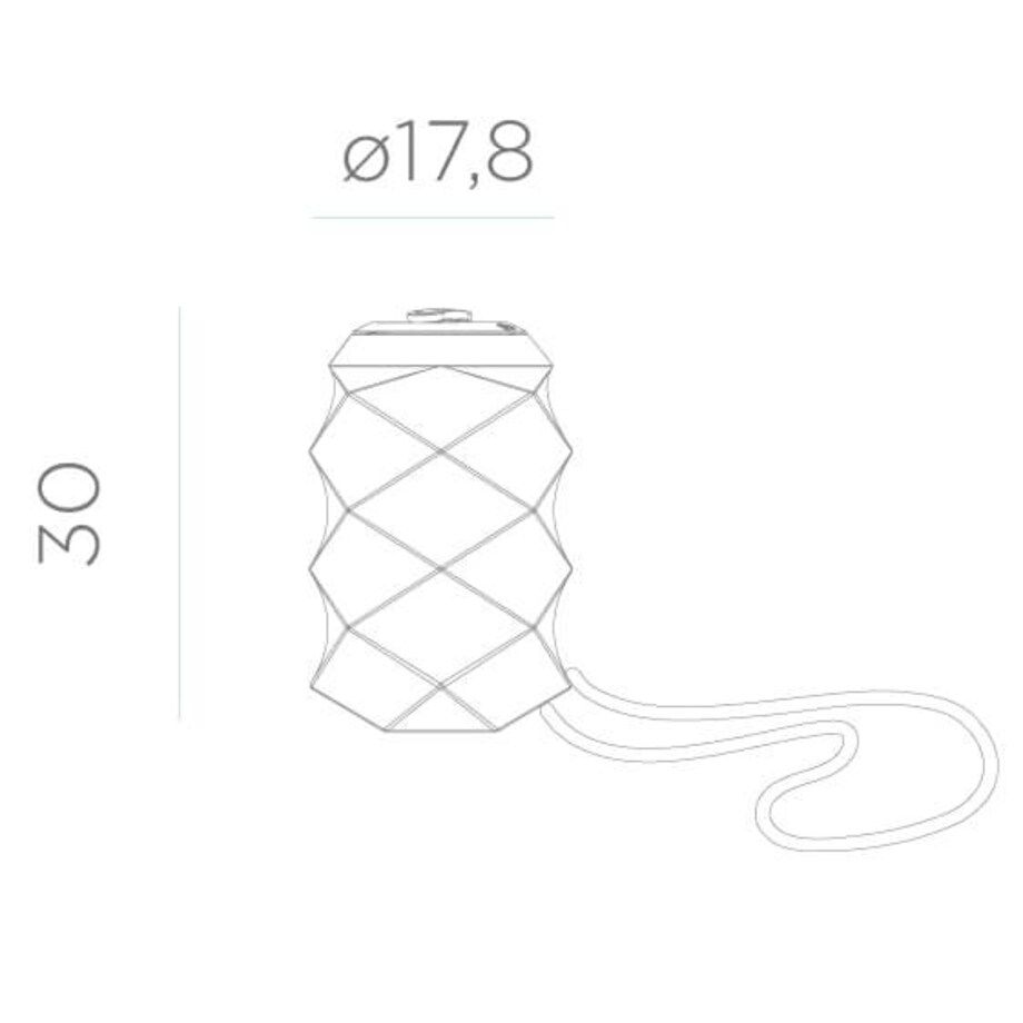 Lampa wisząca przenośna Bita LUMBITAB030WLNW King Home LED 2,5W RGB 3000K biała