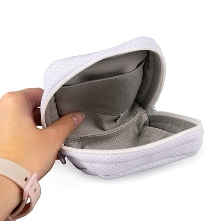 Organizer, etui w rozmiarze S, kosmetyczka na artykuły higieniczne, biała