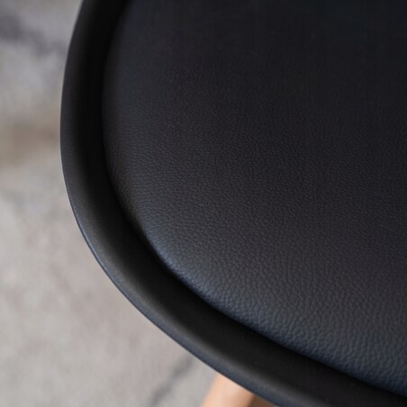 Krzesło Kuchenne Skandynawskie Czarne Do Jadalni Kuchni Salonu SCANDI