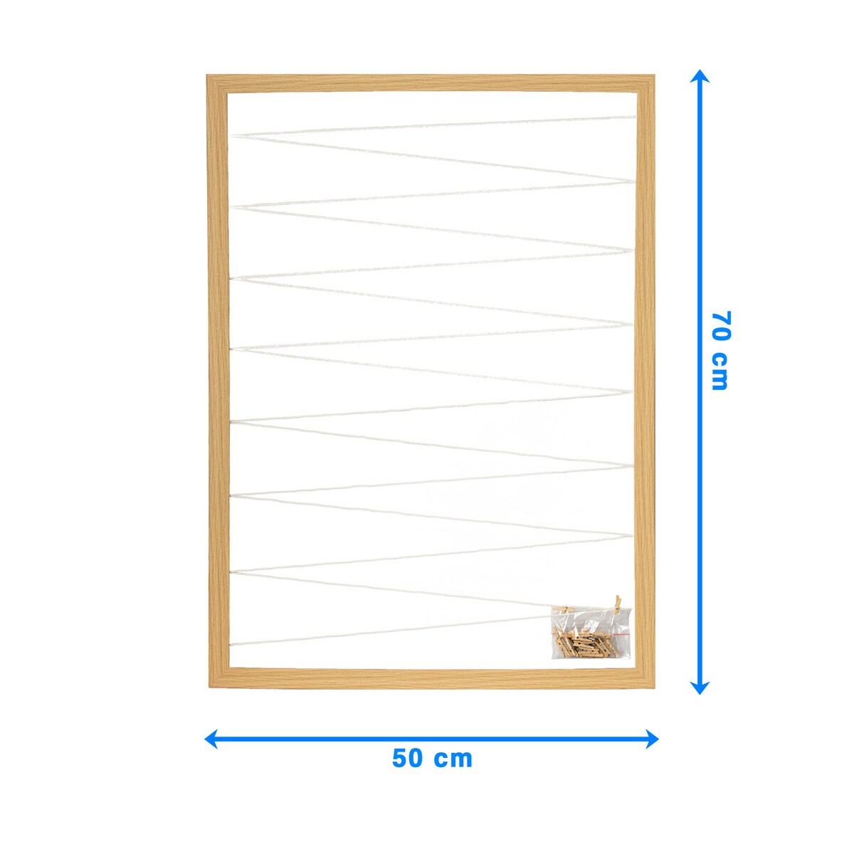 Ramka Na Zdjęcia 50X70 Cm Multiramka Ze Sznurkami Galeria Buk