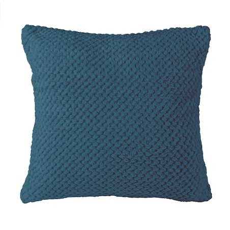 Poszewka żakardowa 40x40 kolor błękit marokański
