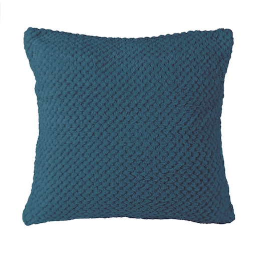 Poszewka żakardowa 40x40 kolor błękit marokański