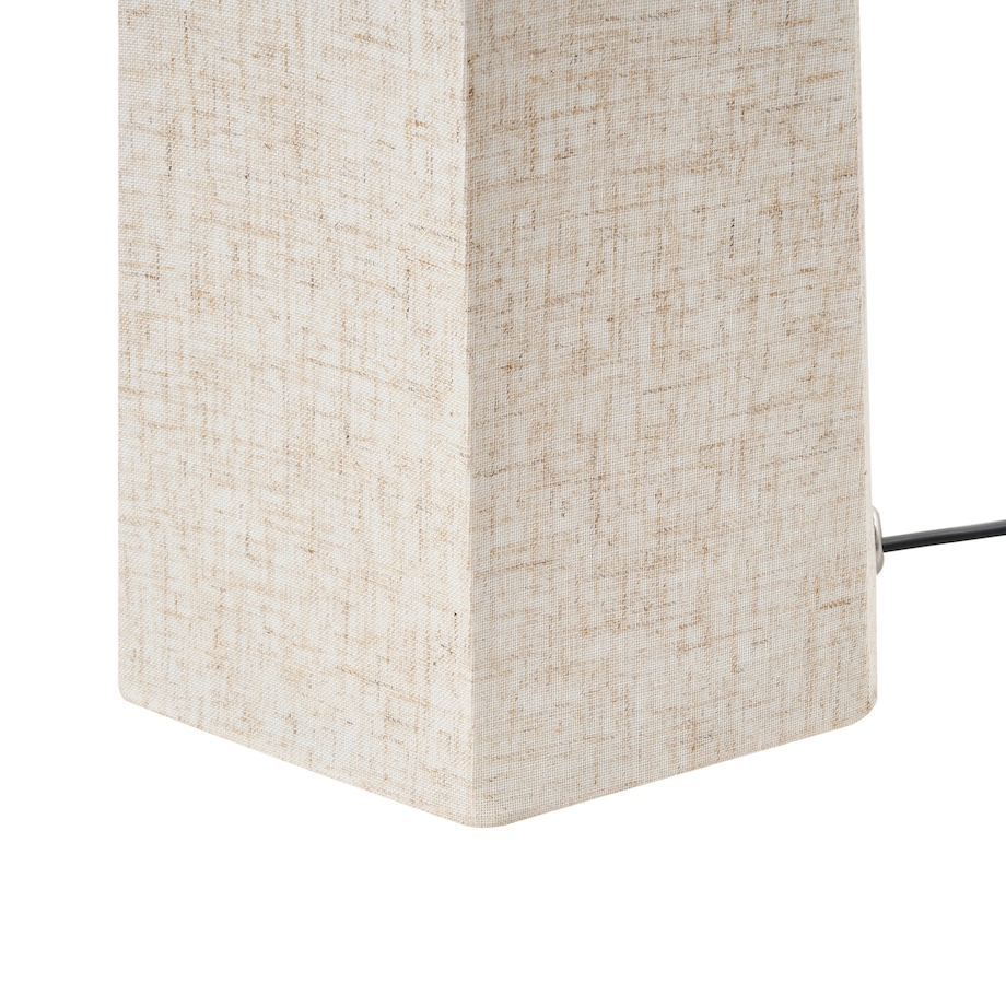 Lampa podłogowa DEMBI Len syntetyczny Jasnobeżowy