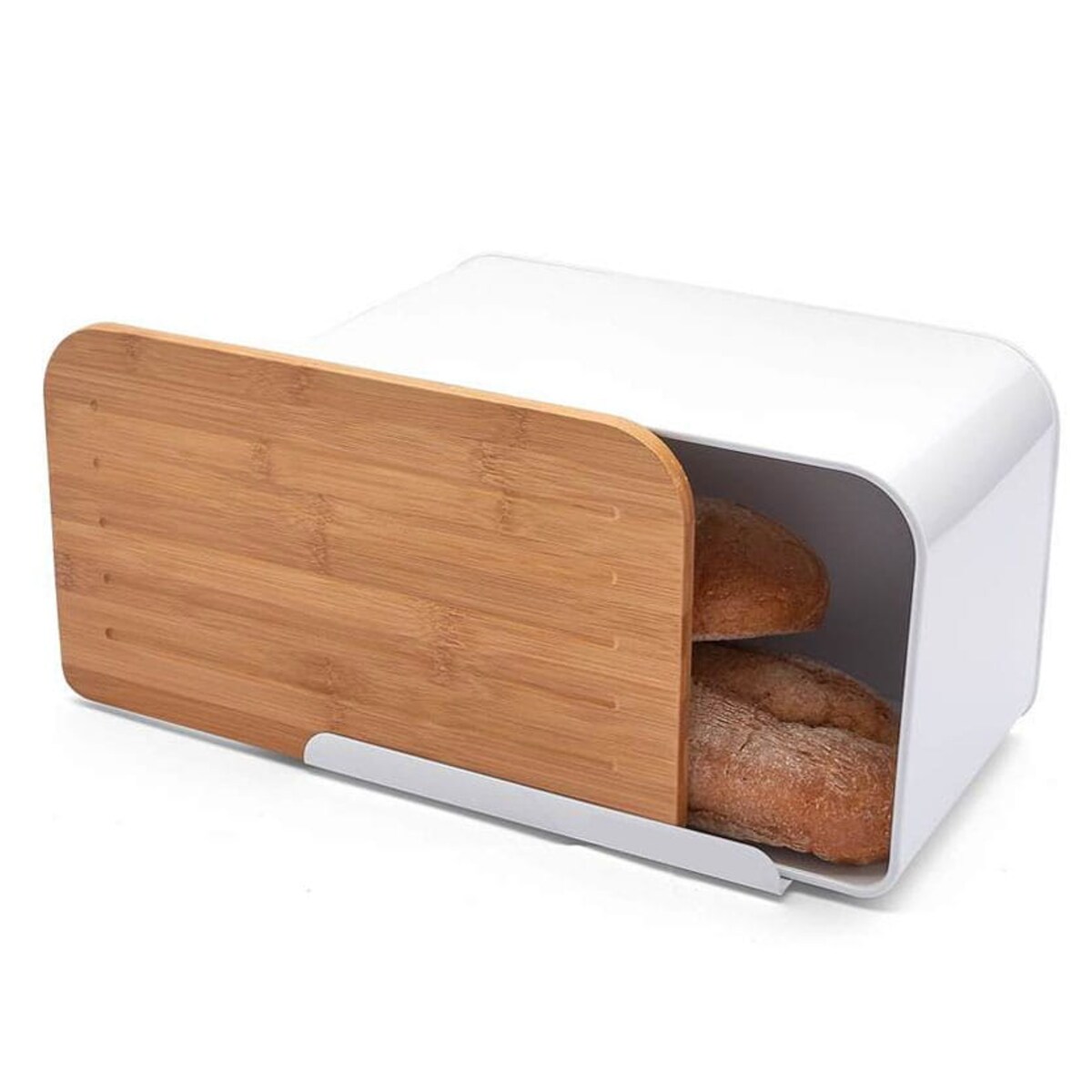 Chlebak stalowy z deską pojemnik na chleb KRISBERG Rio