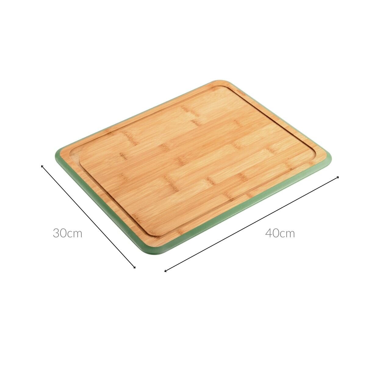 Bambusowa deska do krojenia z uchwytem, czarna