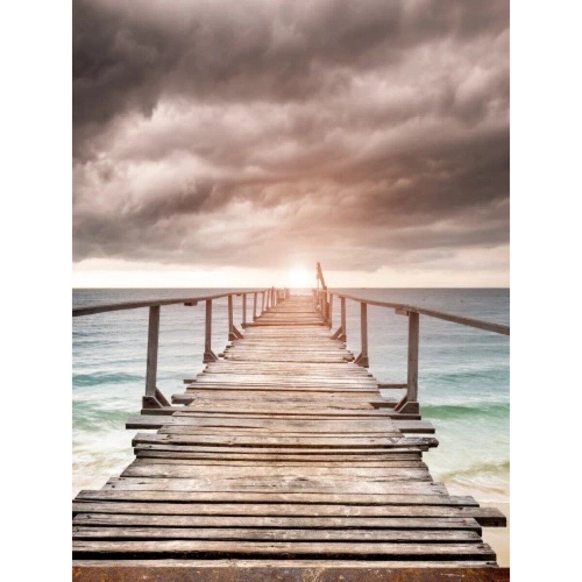 Obraz Plakat Dekoracja w Białej ramie Morze Niebo do sypialni 50x70