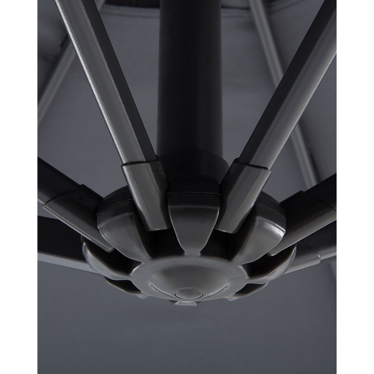 Parasol ogrodowy ⌀ 300 cm szary RAVENNA