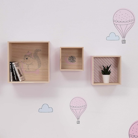 Półka Box pink 18cm, 18x16x18cm