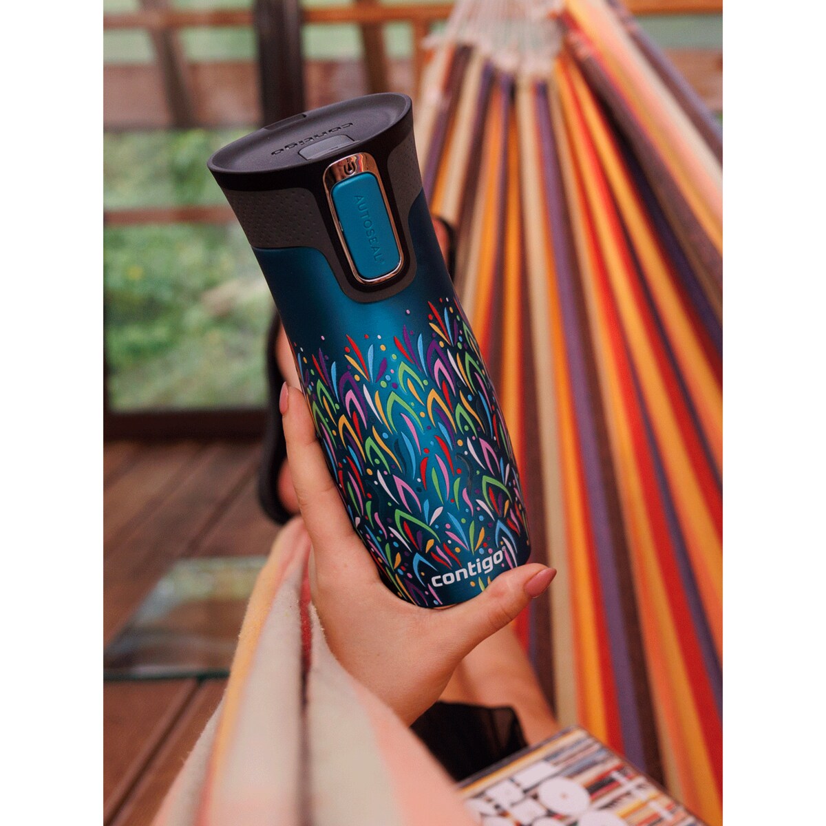 Kubek termiczny Contigo West Loop 2.0 470ml - Biscay Bay - Floresy