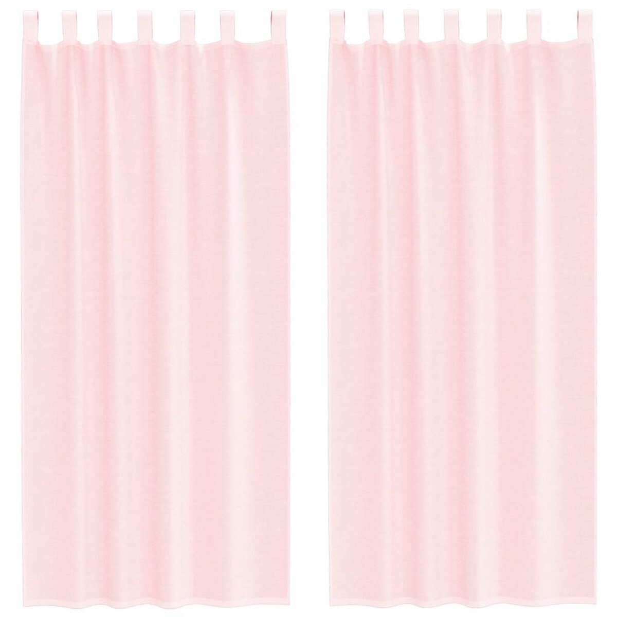 vidaXL Zasłony woalowe z pętelkami 2 szt. Jasnoróżowe 140x245 cm