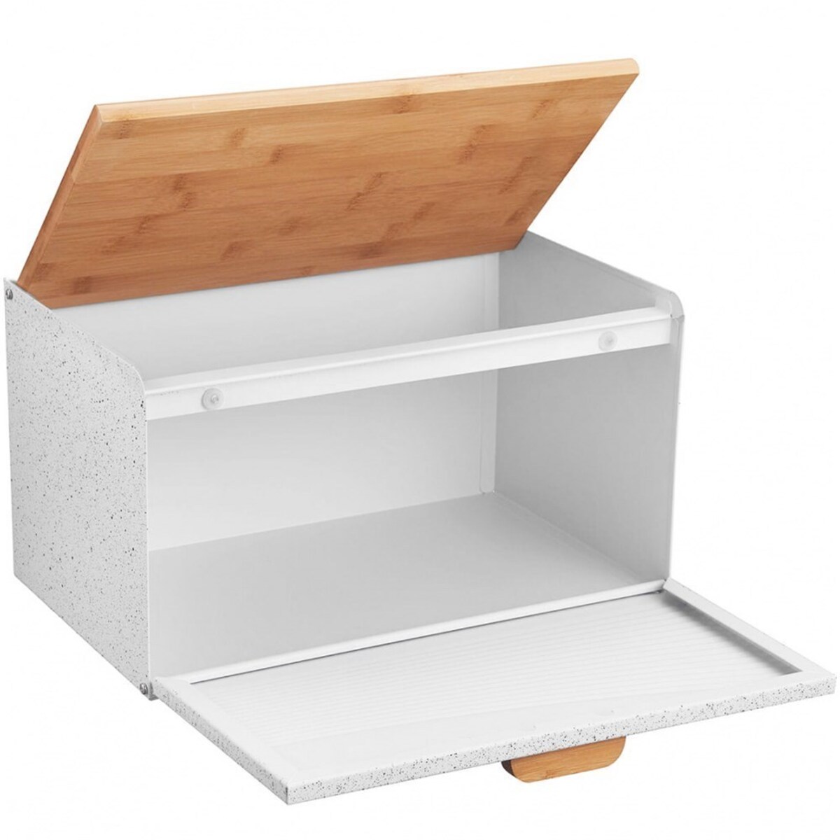 Klausberg chlebak stalowo-drewniany dwustronny biały KB7466