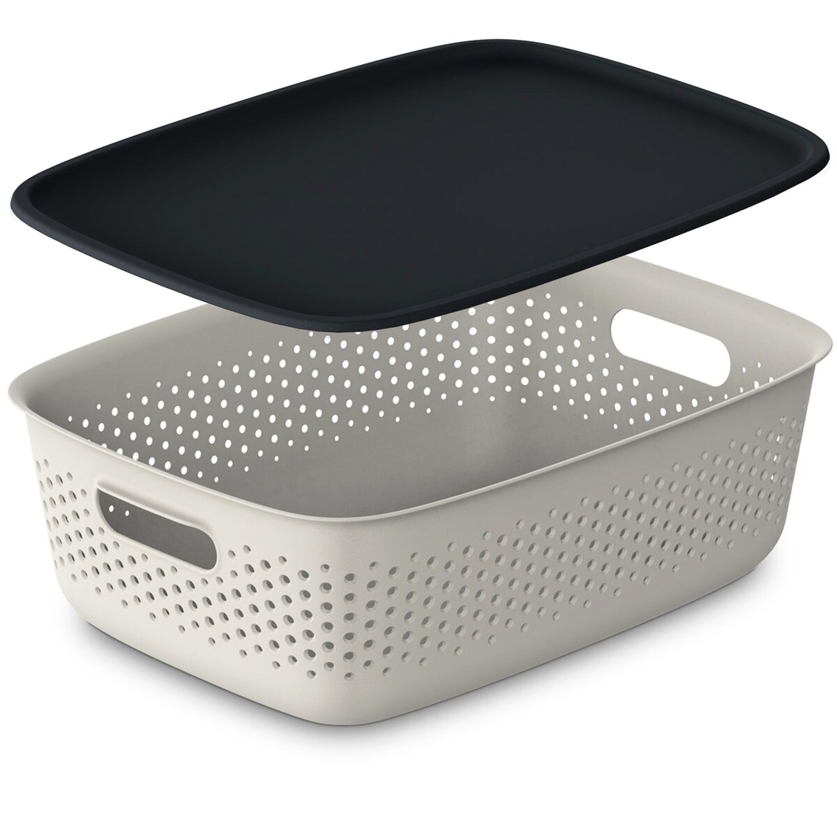 Pojemnik Plastikowy Ażurowy Pudełko Plastikowe Zamykany Z Pokrywką Box 10 L