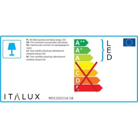 LAMPA wisząca BLUNDER MD1202214-1B Italux okrągła OPRAWA metalowa LED 24W 3000K zwis chrom biały