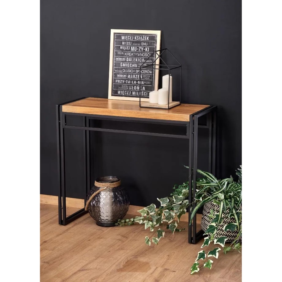 Konsola BOLIVAR KN-1 90x35 dąb złoty