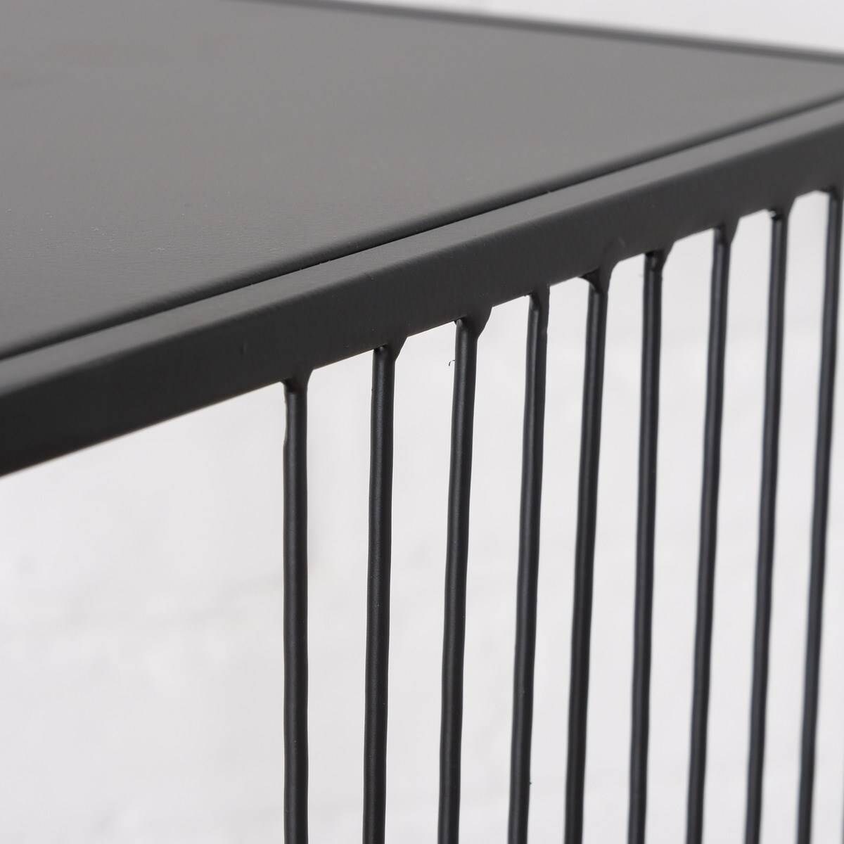 Metalowy regał Cindy, 4 półki, 115 x 30 cm