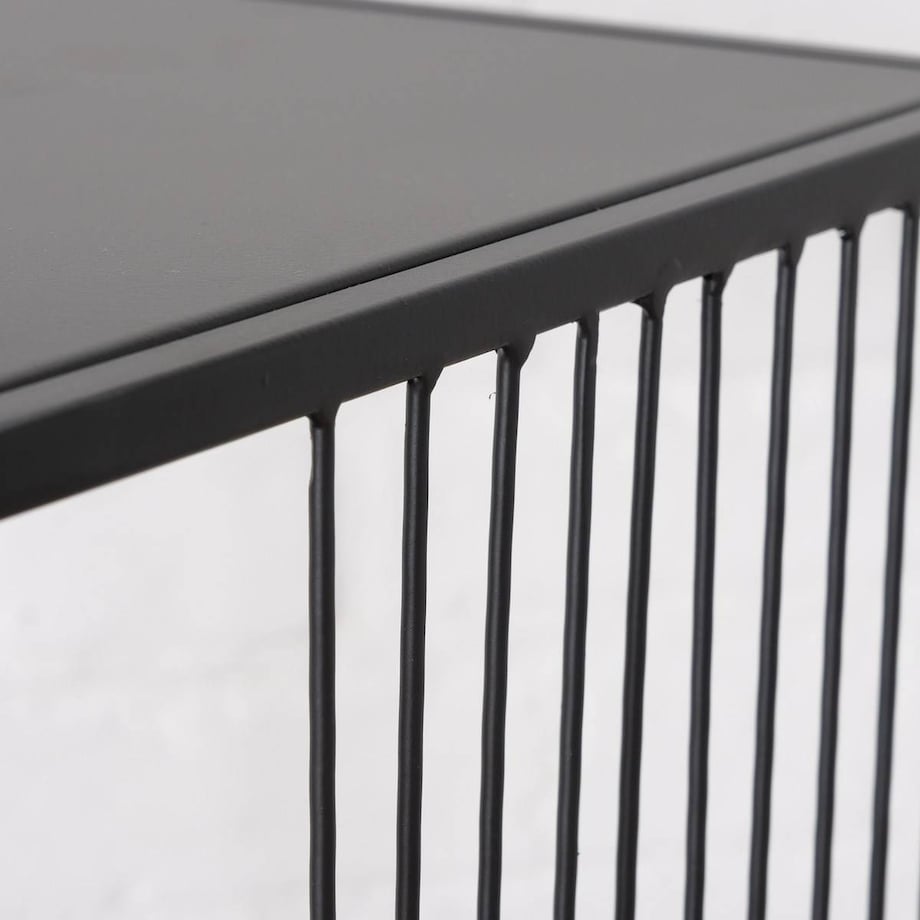 Metalowy regał Cindy, 4 półki, 115 x 30 cm