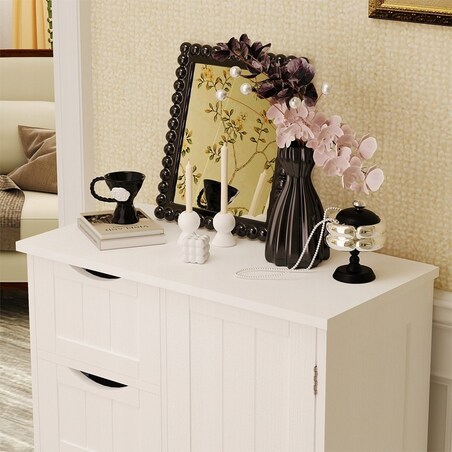 Szafka regał komoda łazienka przedpokój loft 3 szuflady biała wysoka 80 cm