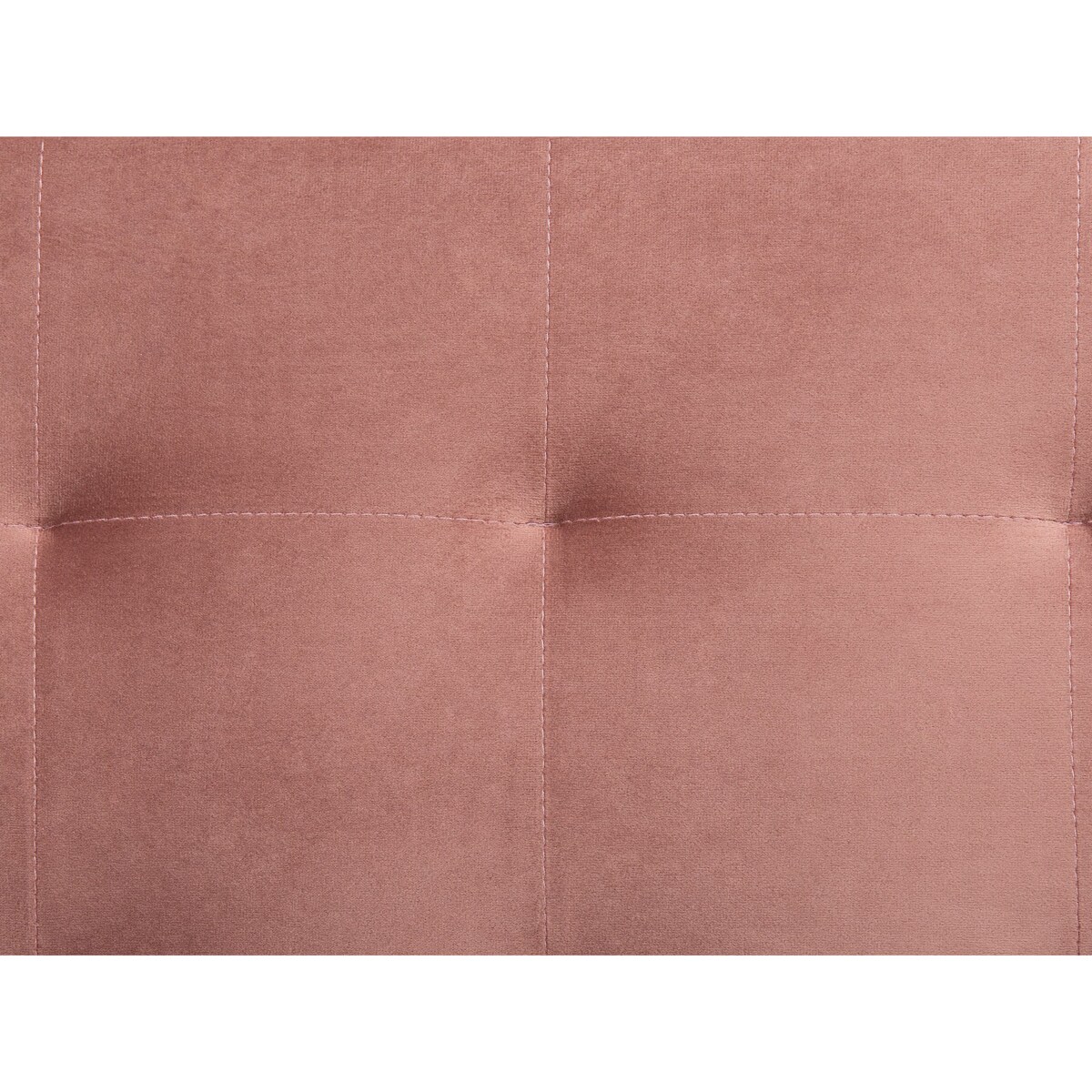 Sofa rozkładana welurowa różowa ABERDEEN