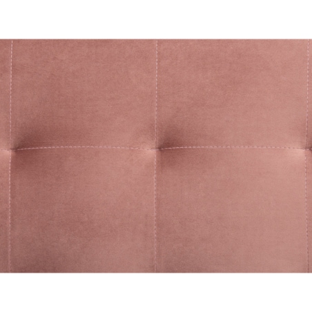 Sofa rozkładana welurowa różowa ABERDEEN