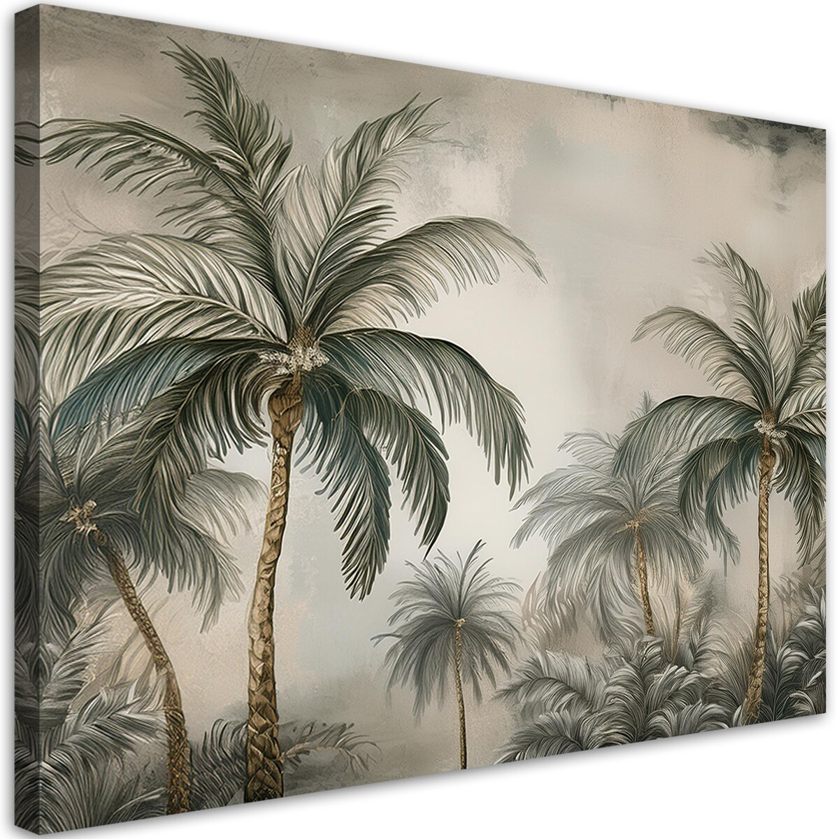 Feeby Obraz na płótnie, Dżungla Tropikalne Palmy 60x40
