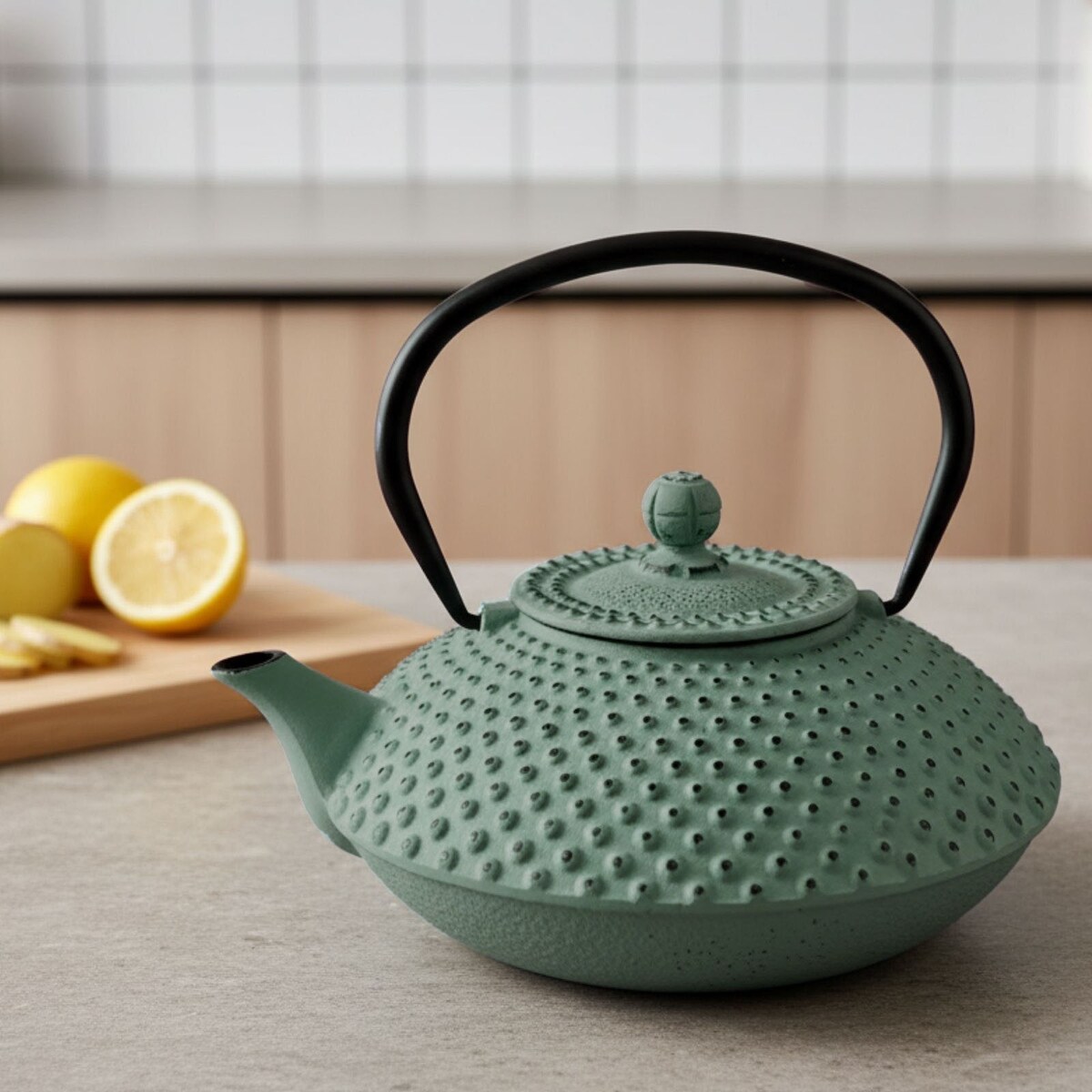 Czajnik żeliwny z zaparzaczem MIKA, 1250 ml