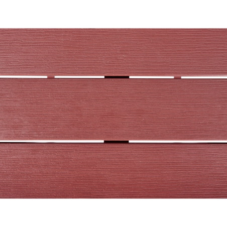 Stolik ogrodowy barowy ADIRONDACK 60 cm 59 cm Materiał syntetyczny Czerwony