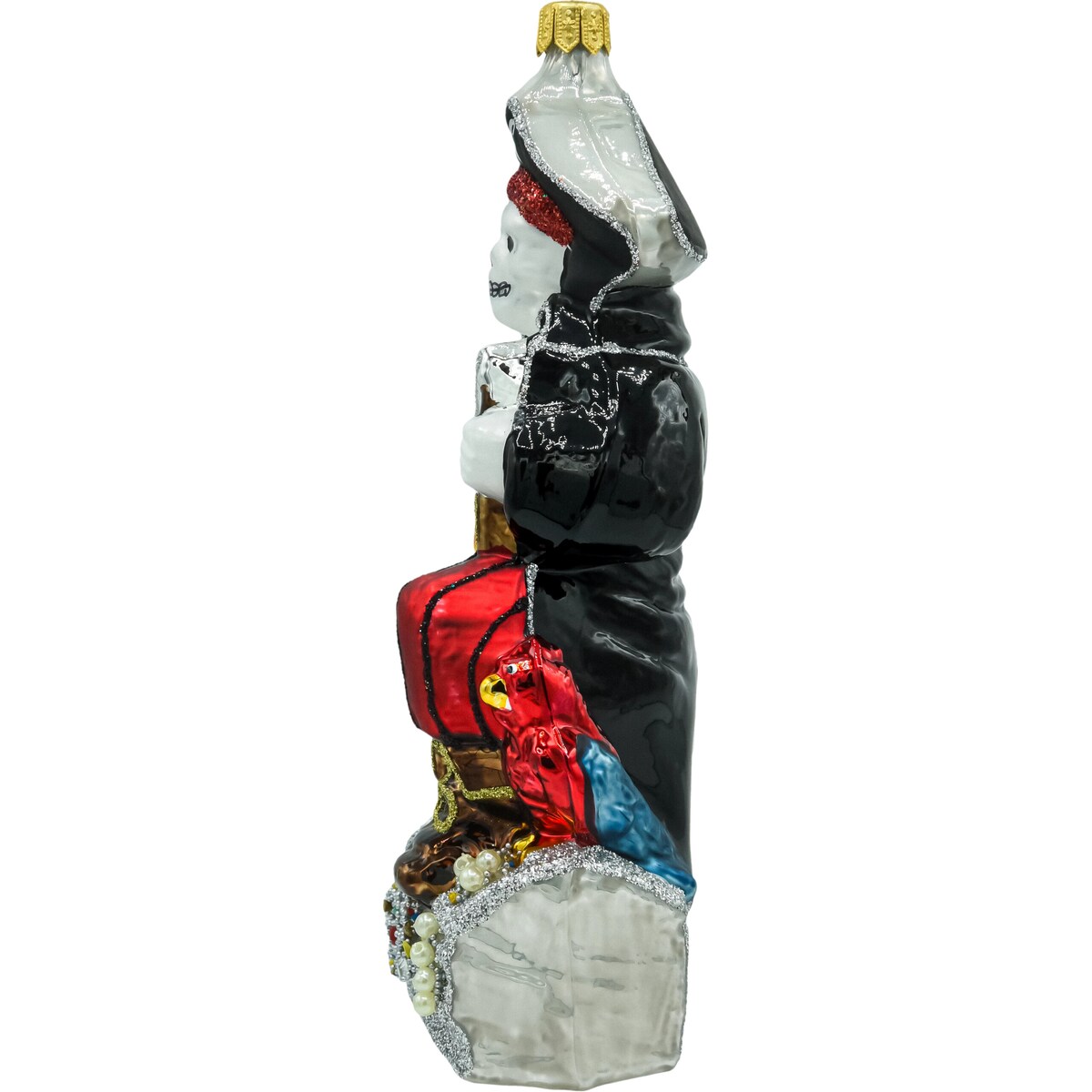 Bombka choinkowa: Pirat z kufrem skarbów