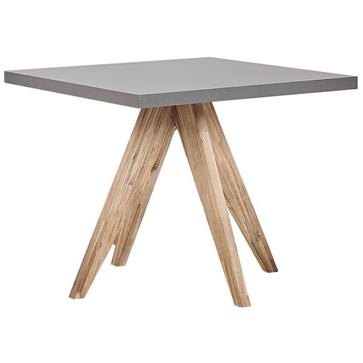 Stół ogrodowy OLBIA 90 cm 90 cm Beton Szary