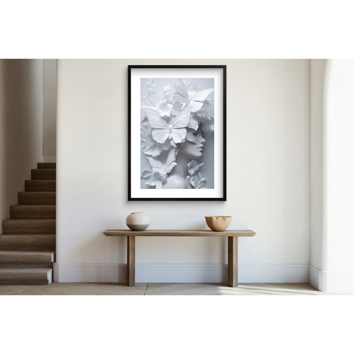 Nowoczesny Plakat Obraz na ścianę z ramką do salonu biura Portret kobiety