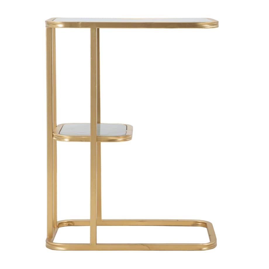 Dwupoziomowy stolik boczny, wys. 60 cm