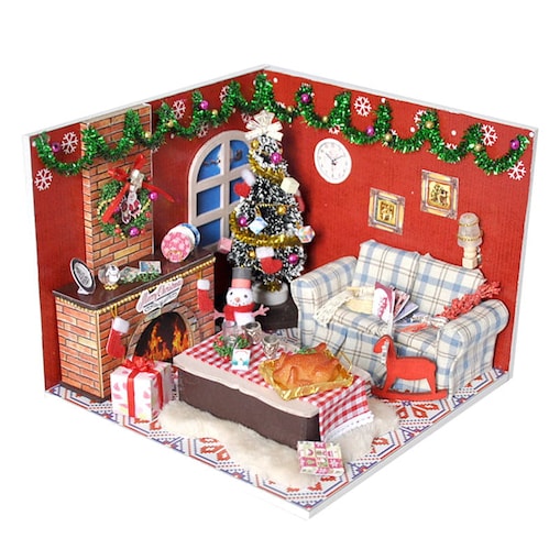 Miniaturowy domek - Kolacja z Mikołajem