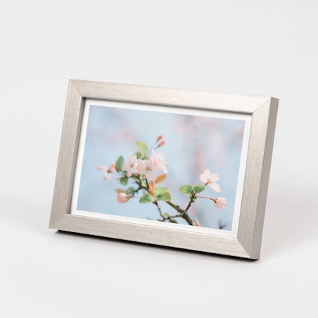 Srebrna ramka na zdjęcia 10x15 cm rama MDF ramki do zdjęć 15x10 cm FRAMAI®
