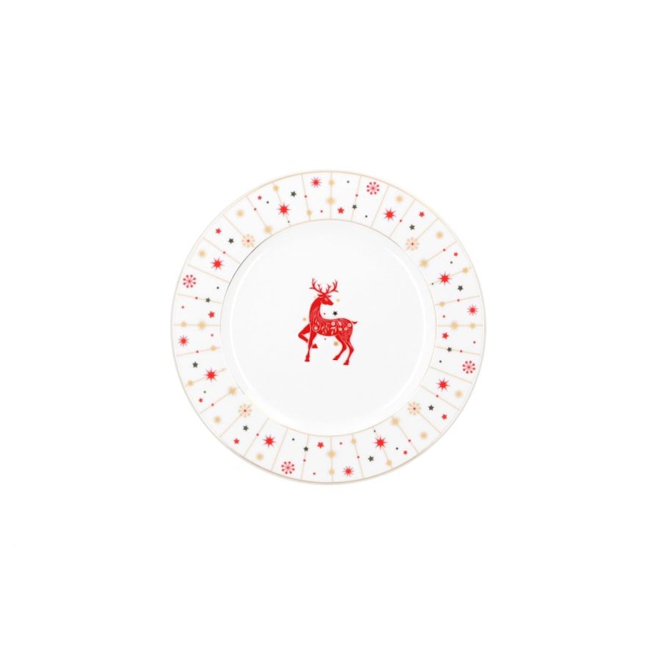 Garnitur śniadaniowy dla 1 osoby 3 el. Yvonne Renifer Czerwony BN02