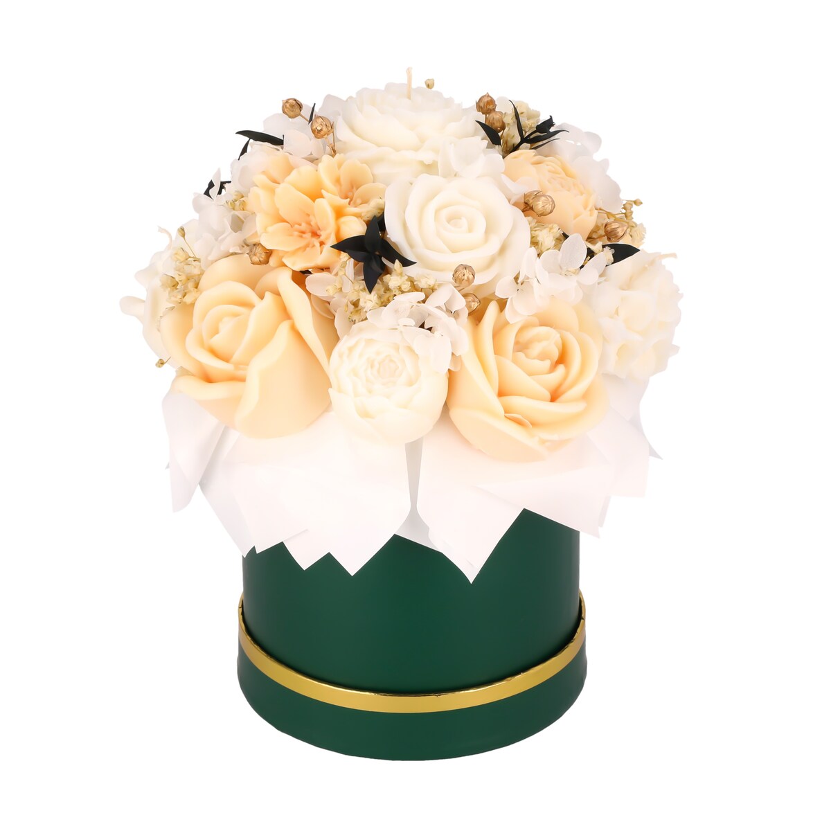 Świeca sojowa ZAPACHOWA bukiet FLOWERBOX handmade prezent CANDELA ENCANTADA