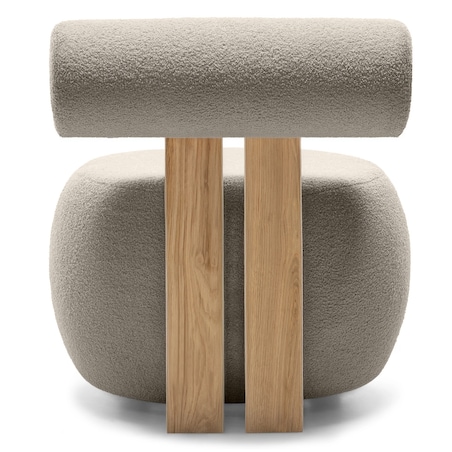 Fotel tapicerowany HANNI - IV brązowoszary 70x63x71 cm