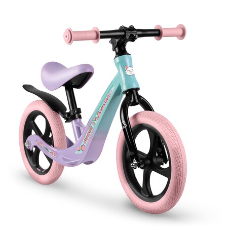 Rowerek biegowy dla dzieci magnesium Ricokids miętowo-różowy Funnu 760504