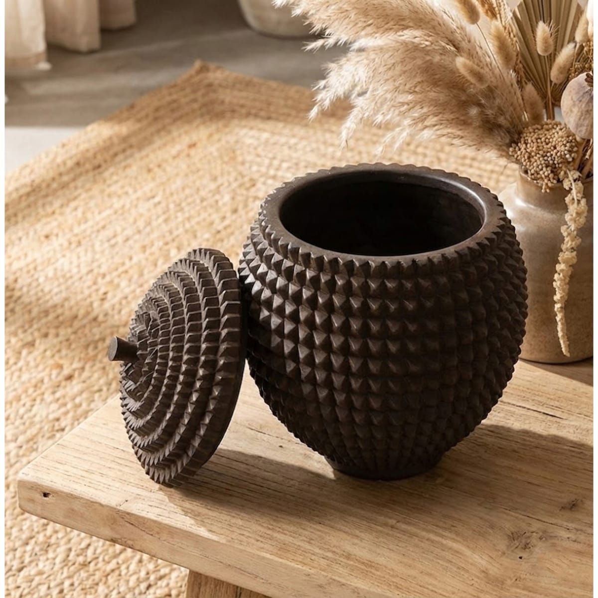 PUDEŁKO POJEMNIK LOFT RETRO NA DROBIAZGI KLUCZE MONETY CUKIERKI BRĄZOWY