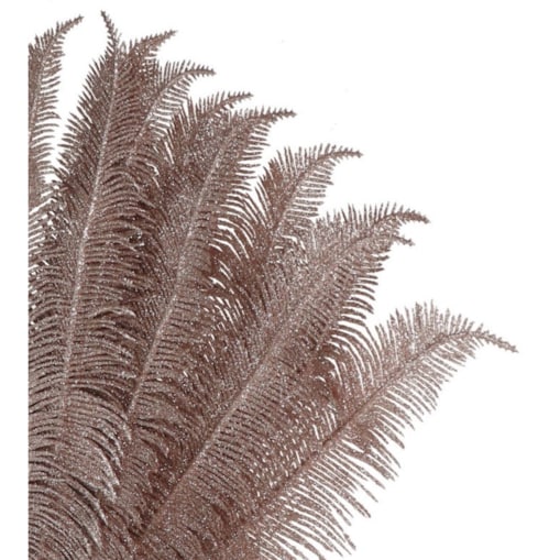 Gałązka Dekoracyjna Złota Liście Z Brokatem 44 Cm