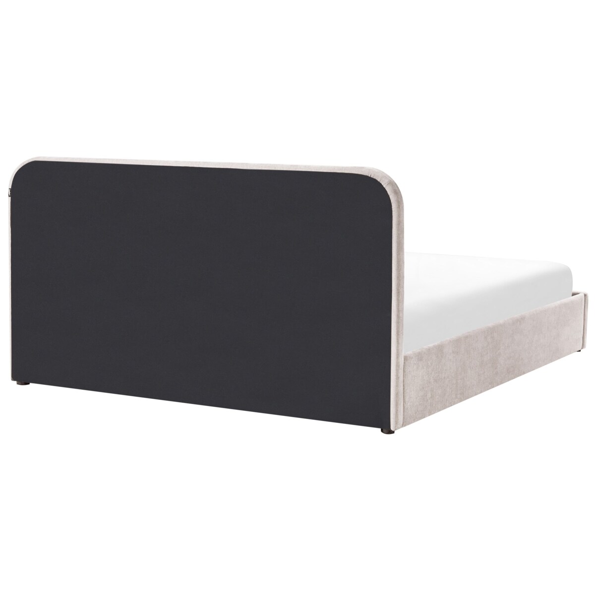 Łóżko z pojemnikiem CHALLANS 180 x 200 cm Beżowoszary