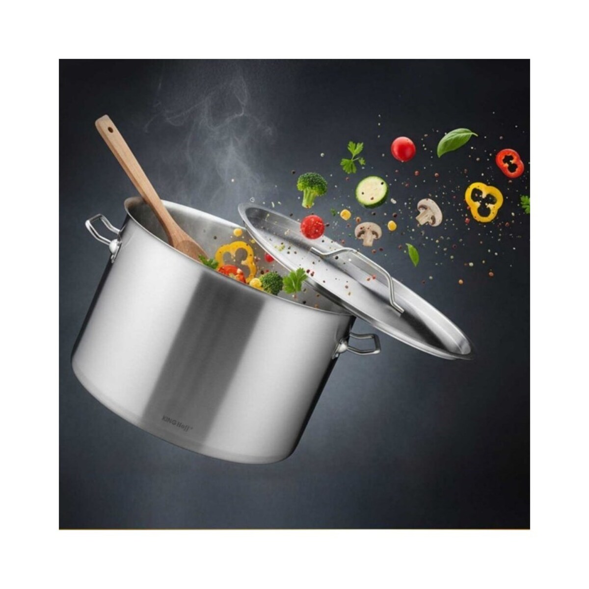 Kinghoff garnek gastronomiczny z pokrywą 25cm 9L 67533