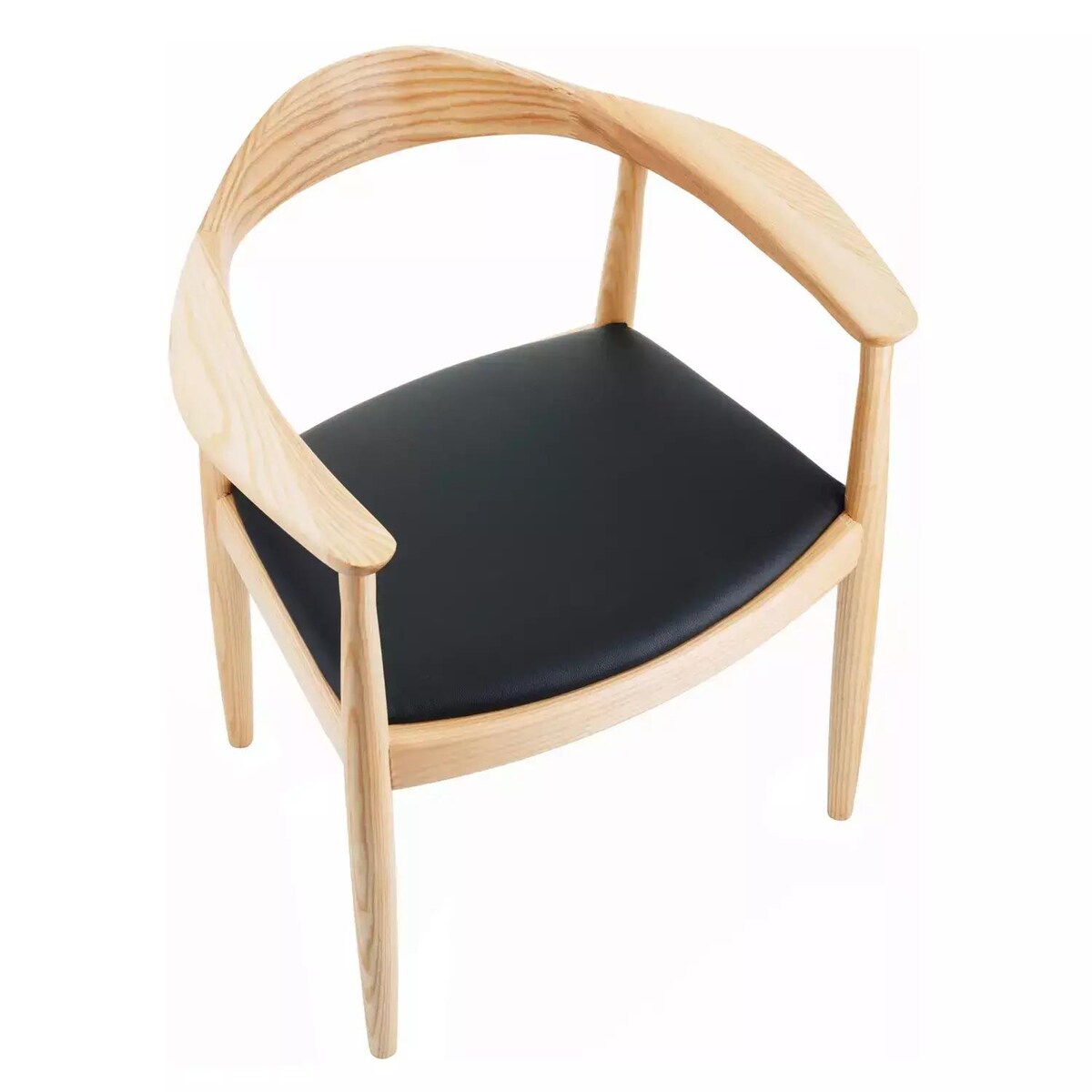 Krzesło jesionowe King MH-004CH-N Moos drewniane podłokietniki naturalne, Step Into Design