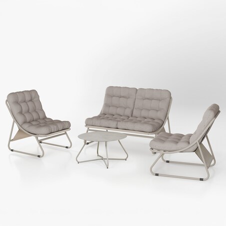 ZESTAW MEBLI OGRODOWYCH CLOUD WYPOCZYNKOWO-KAWOWY PEPITKA