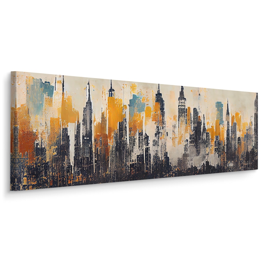 Obraz Panoramiczny Miejska Panorama Jak Malowana 145x45cm